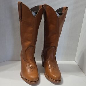 DEXTER GOOD YEAR WOMEN'S BROWN WESTERN BOOTS 9.5 M STYLE 715925 X781-5 HEEL